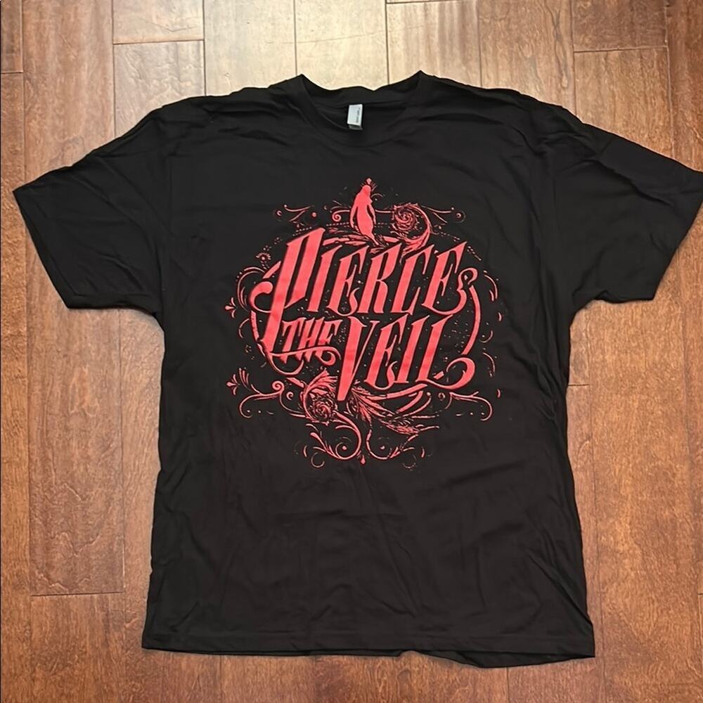 Pierce the Veil Black and Red Graphic Tee, Size XL, New Without Tags